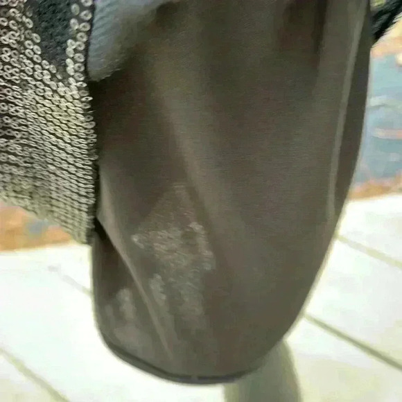 The Limited Sexy black mini dress sleeveless sequins S Party Crusie date night - Picture 9 of 11